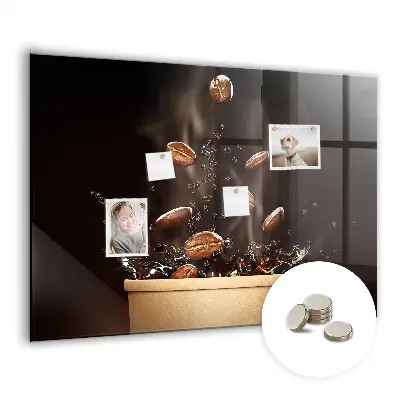Magnetic wall board Hot coffee