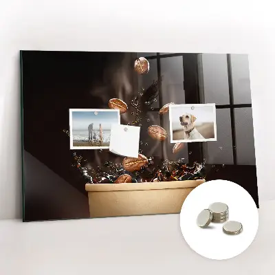 Magnetic wall board Hot coffee