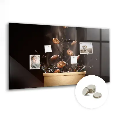 Magnetic wall board Hot coffee