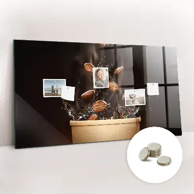 Magnetic wall board Hot coffee