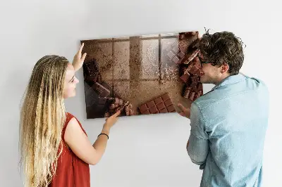 Magnetic board for chocolate bars