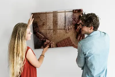 Magnetic board for chocolate bars