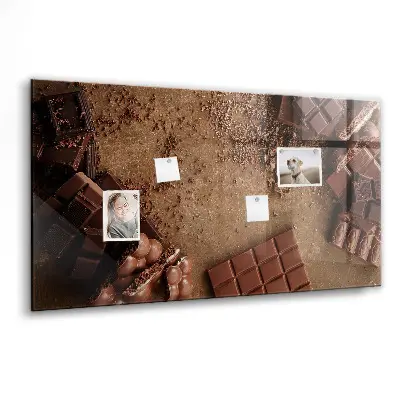 Magnetic board for chocolate bars