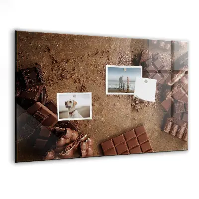 Magnetic board for chocolate bars
