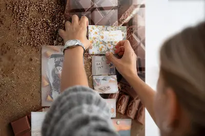 Magnetic board for chocolate bars