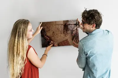 Magnetic board for chocolate bars