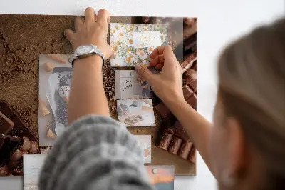 Magnetic board for chocolate bars