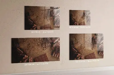 Magnetic board for chocolate bars