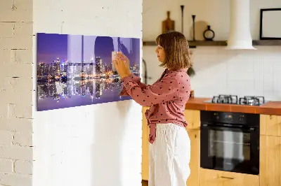 New York at Night Magnetic Wall Board