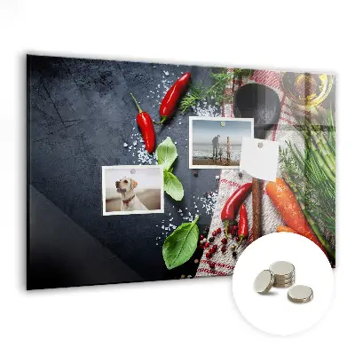 Vegetable magnetic wall board