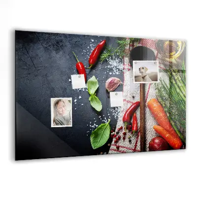 Vegetable magnetic wall board