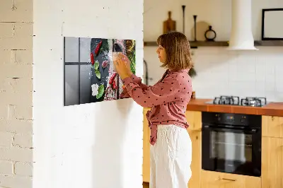 Vegetable magnetic wall board