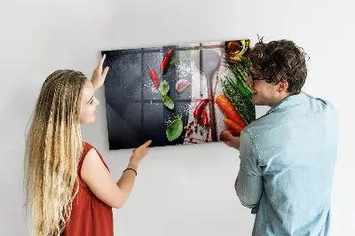 Vegetable magnetic wall board