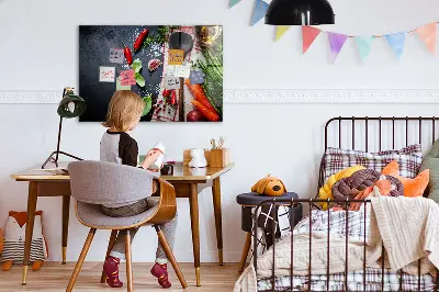 Vegetable magnetic wall board