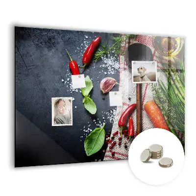 Vegetable magnetic wall board