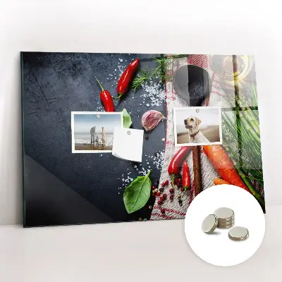 Vegetable magnetic wall board
