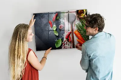 Vegetable magnetic wall board