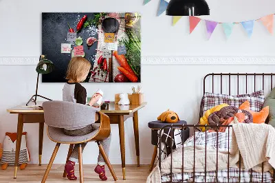Vegetable magnetic wall board