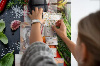 Vegetable magnetic wall board