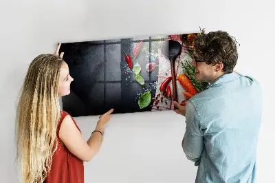 Vegetable magnetic wall board