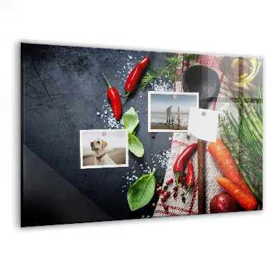 Vegetable magnetic wall board