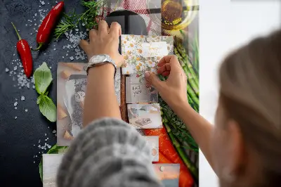 Vegetable magnetic wall board