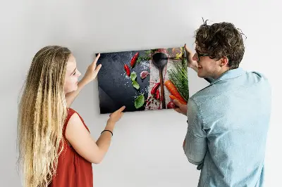 Vegetable magnetic wall board