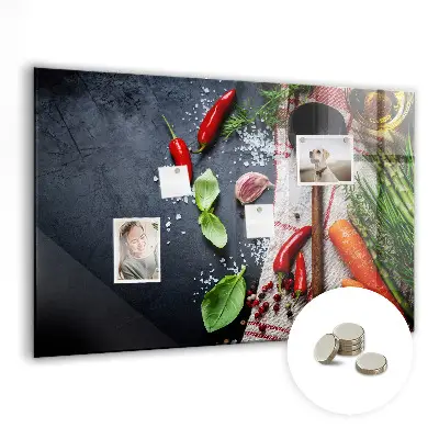 Vegetable magnetic wall board