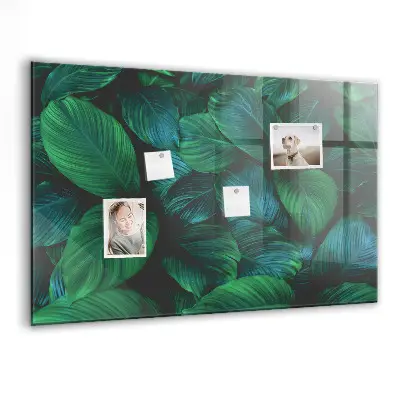 Nature leaves magnetic wall board