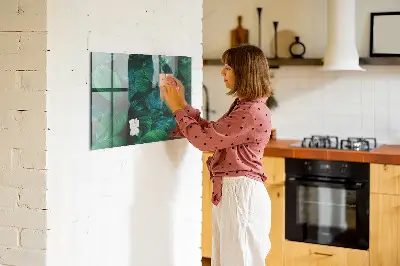 Nature leaves magnetic wall board