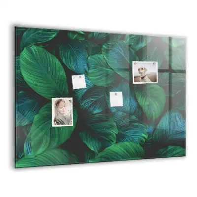 Nature leaves magnetic wall board