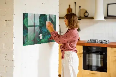 Nature leaves magnetic wall board