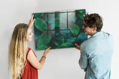Nature leaves magnetic wall board