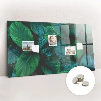 Nature leaves magnetic wall board