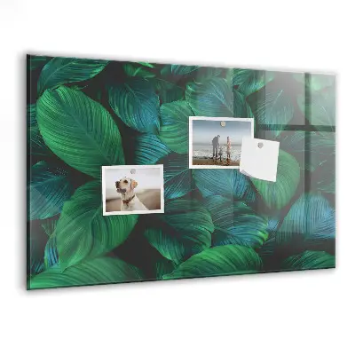 Nature leaves magnetic wall board