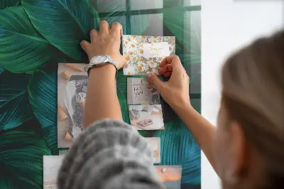 Nature leaves magnetic wall board