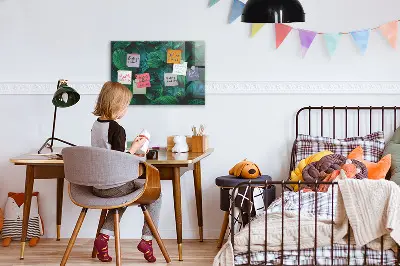 Nature leaves magnetic wall board