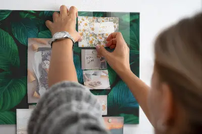 Nature leaves magnetic wall board