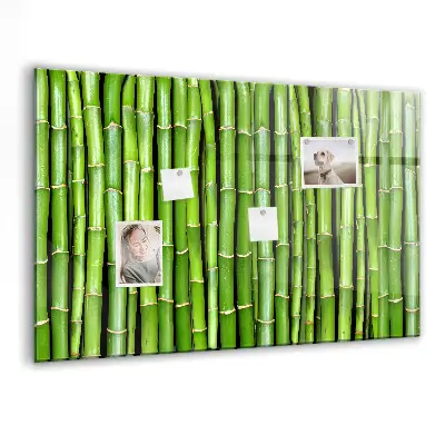 Magnetic glass dry erase board Bamboo wall