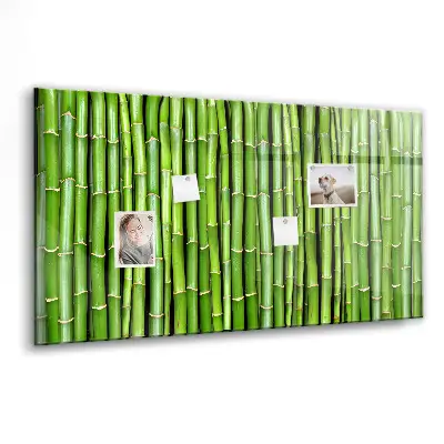 Magnetic glass dry erase board Bamboo wall