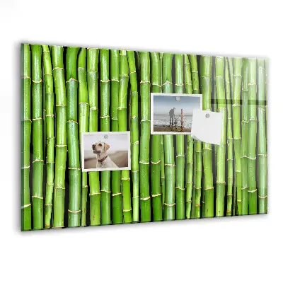Magnetic glass dry erase board Bamboo wall