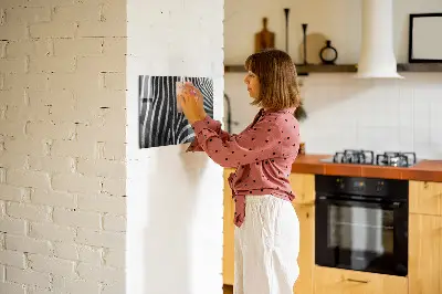 Zebra pattern magnetic wall board