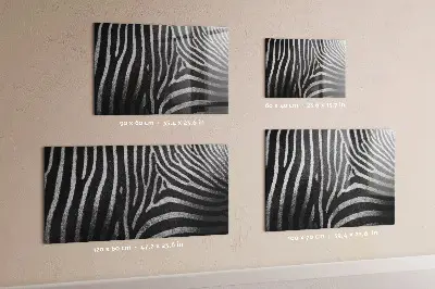 Zebra pattern magnetic wall board