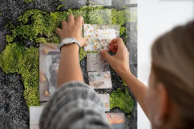 Magnetic World Map Wall Board
