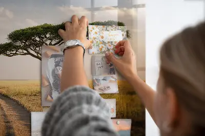 African landscape magnetic board