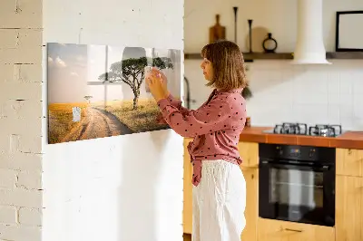 African landscape magnetic board