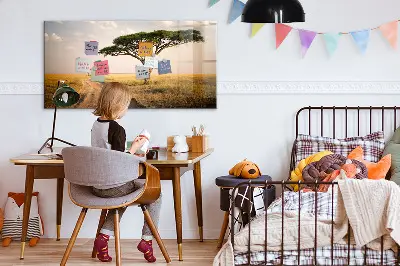 African landscape magnetic board