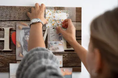 Magnetic Glass Dry Erase Board with House Inscription