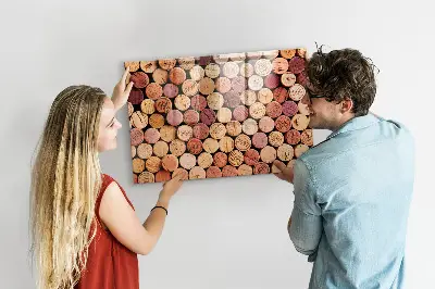 Magnetic glass dry erase board Wine Cork Collection