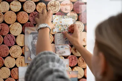 Magnetic glass dry erase board Wine Cork Collection